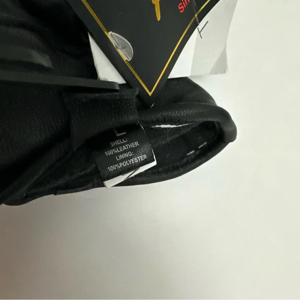 3m Insulate Leather Black Gloves Size L